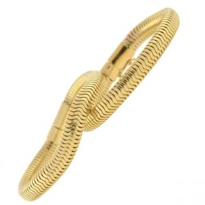 Retro Flexible Gold Snake Chain Bracelet Set