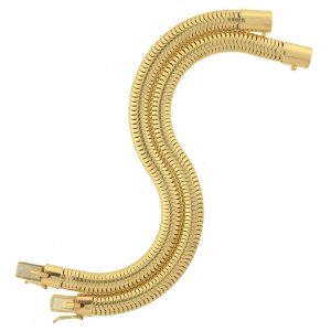 Retro Flexible Gold Snake Chain Bracelet Set