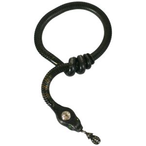 Unusual Victorian Black Snake Bracelet
