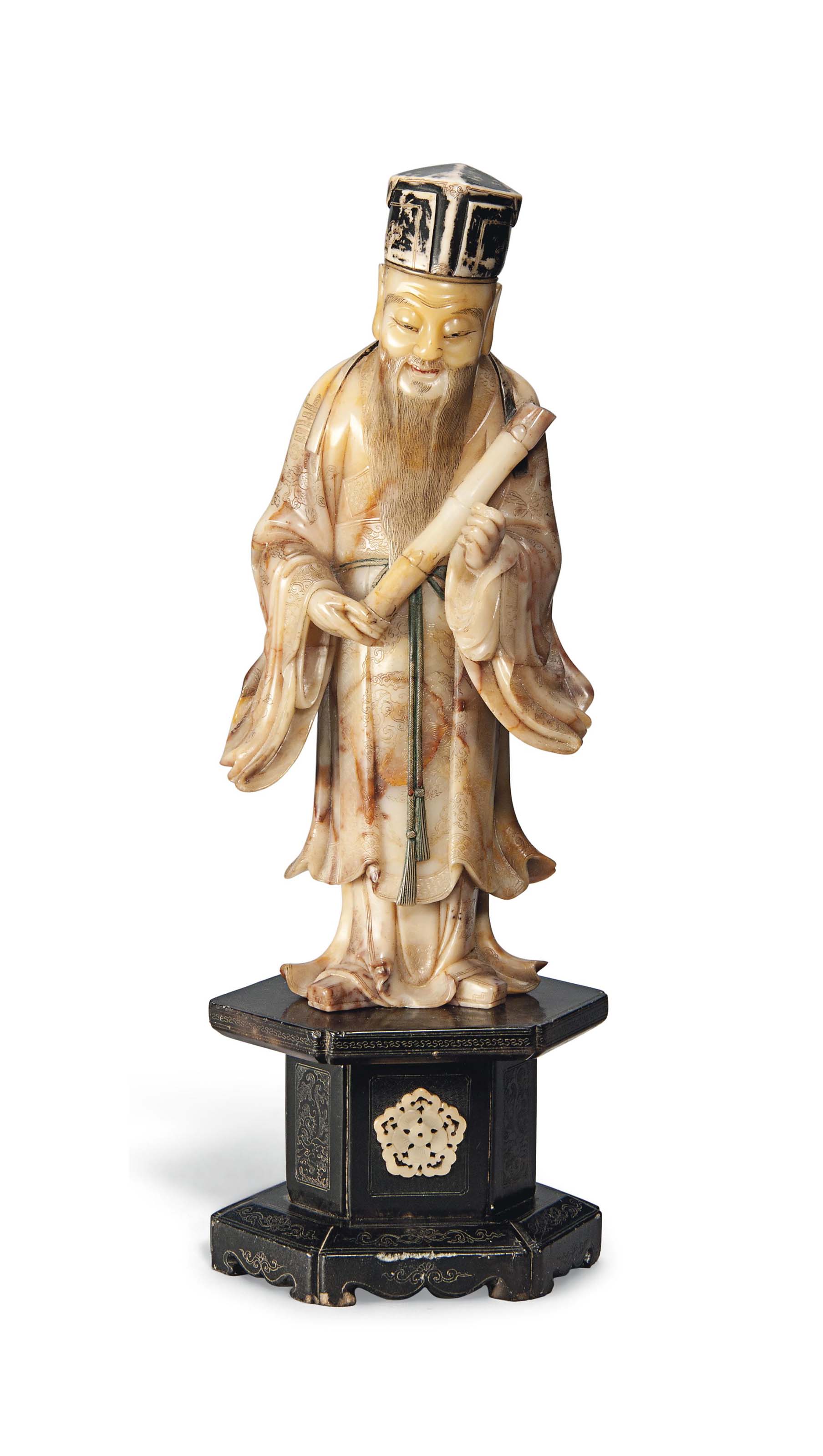 拍品1410 清 雕寿山石张果老立像