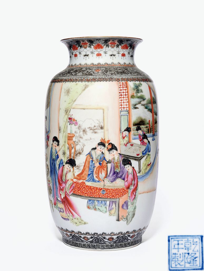 嘉友藏瓷 拍卖信息 Lot 4147 二十世纪 粉彩红楼梦人物故事图大灯笼瓶