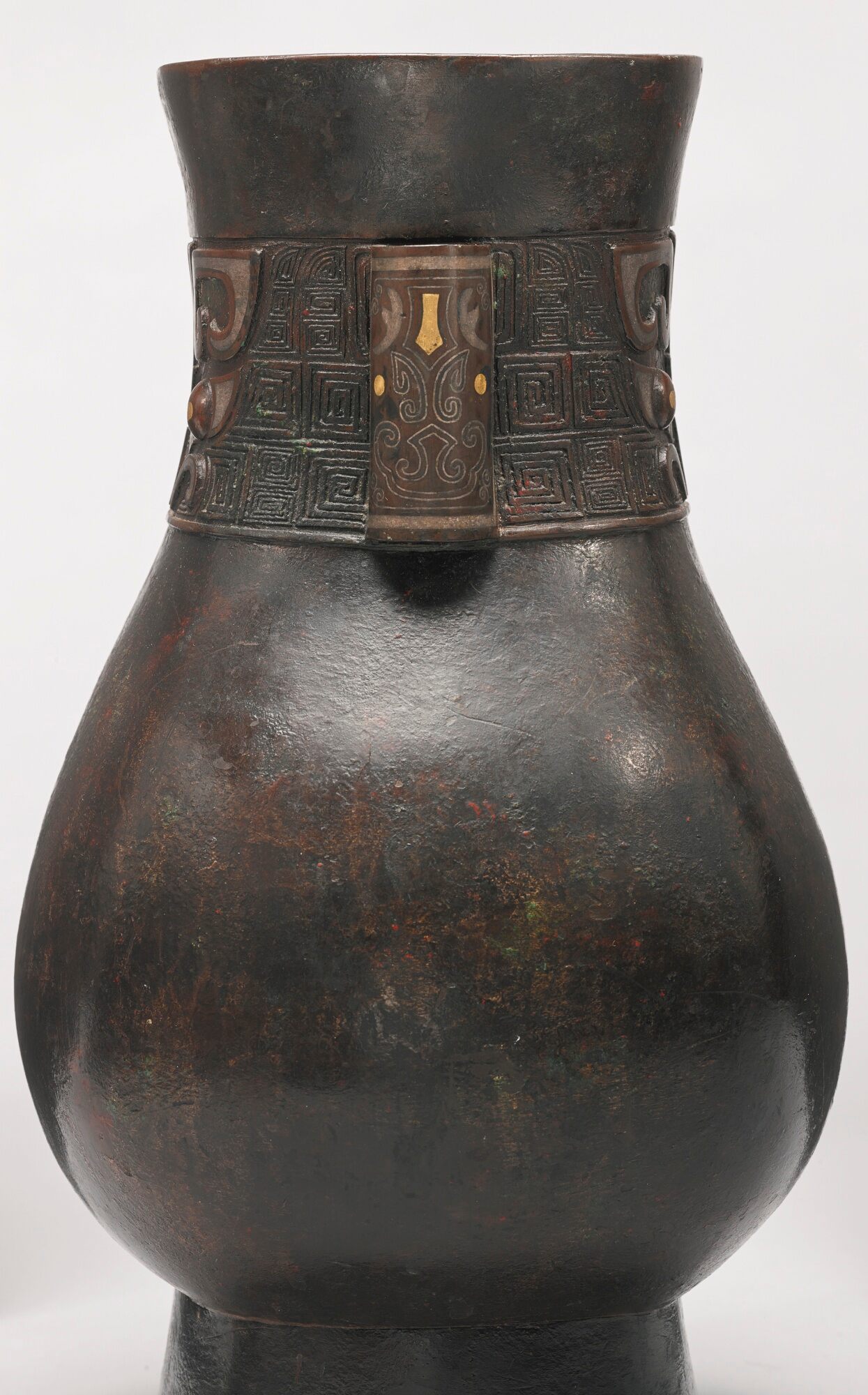 十七世紀 銅錯金銀饕餮紋壺