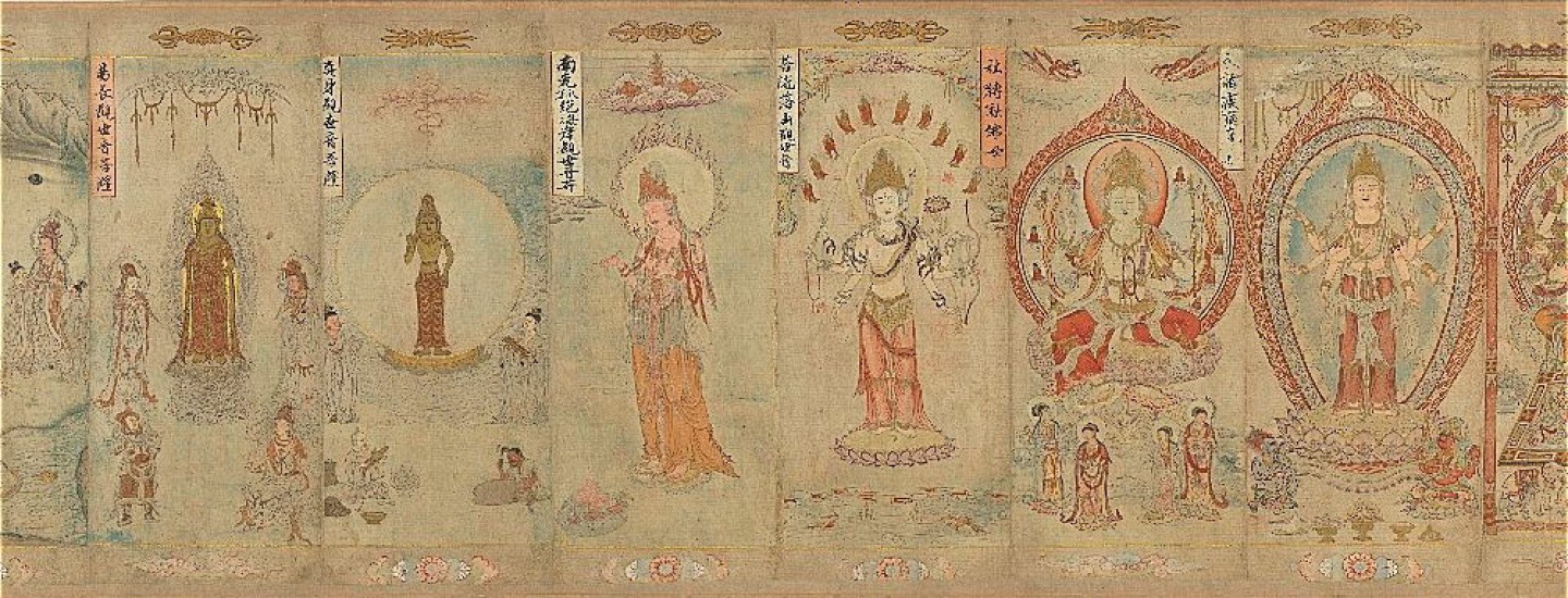 FIG. 3 SCROLL OF BUDDHIST IMAGES BY ZHANG SHENGWEN (LATTER HALF OF THE 12TH CENTURY), DALI KINGDOM, (SUNG PERIOD) © TREASURE OF NANTIAN, NATIONAL PALACE MUSEUM, TAIPEI. ( PAINTING.NPM.GOV.TW/PAINTING_PAGE.ASPX?DEP=P&PAINTINGID=14458 )