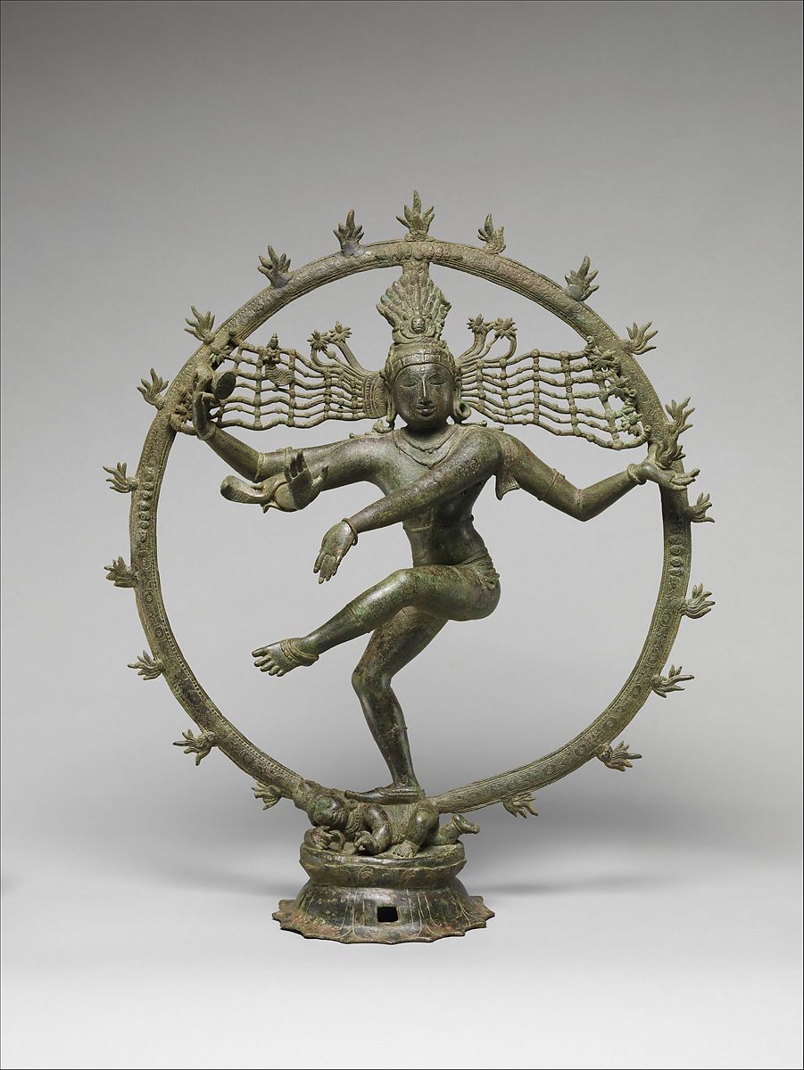 纽约大都会博物馆 印度 铜鎏金 湿婆舞王佛 Shiva as Lord of Dance (Shiva Nataraja), Copper alloy, India (Tamil Nadu) late 12th–early 13th century