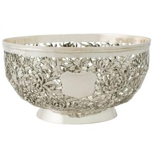 Chinese Export Silver Bowl - Antique Circa 1870