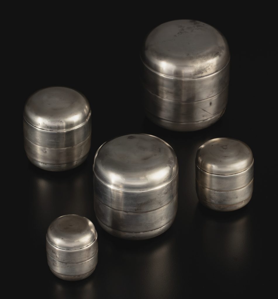 FIVE SILVER BOXES SONG DYNASTY