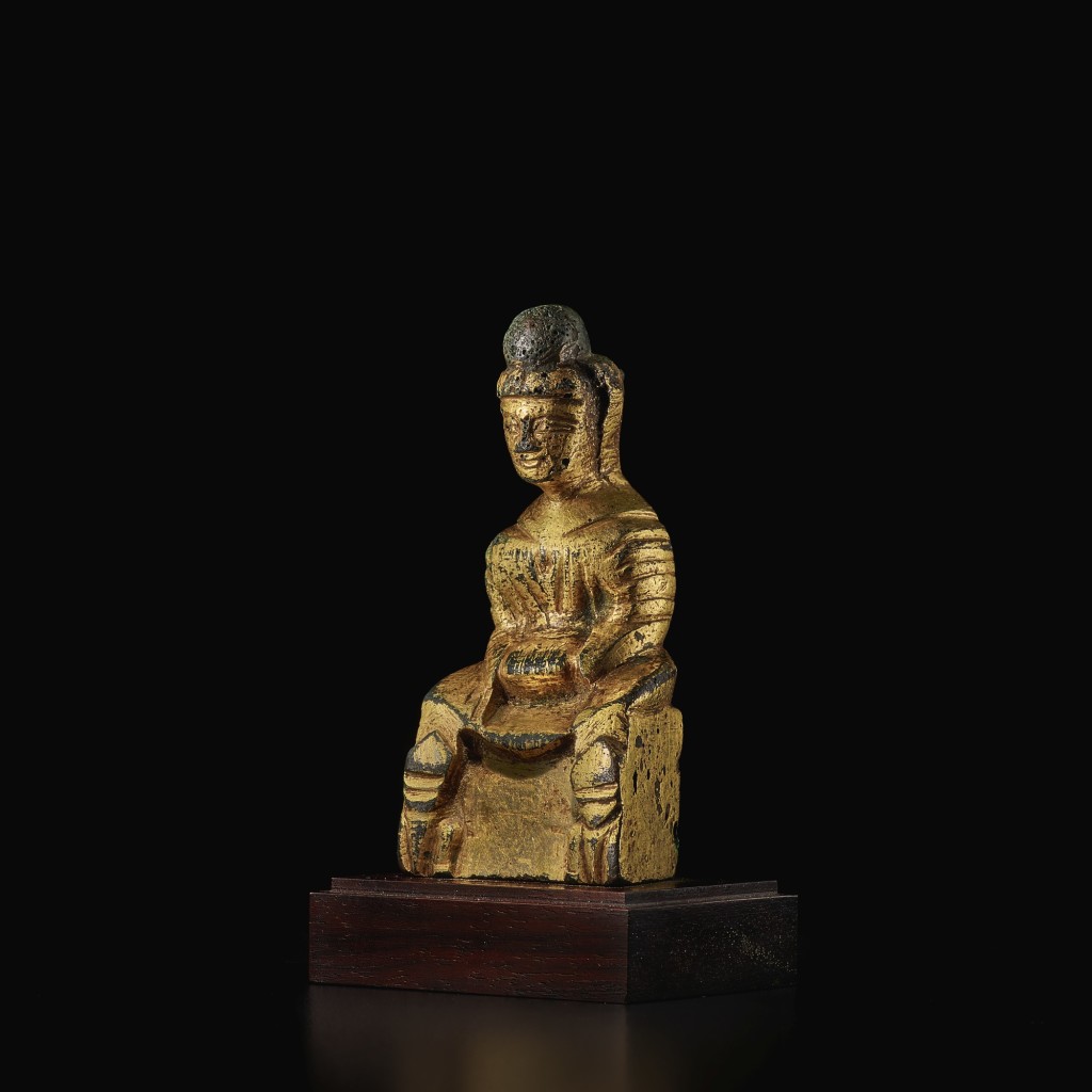 十六國 銅鎏金佛坐像