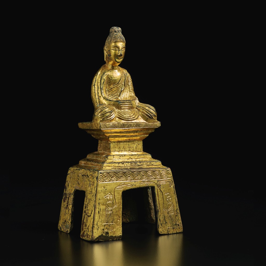 北魏太和二年（478年） 銅鎏金佛坐像