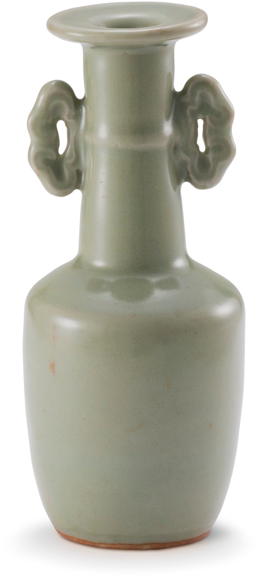 十四世紀 龍泉窰青釉靈芝耳紙搥瓶