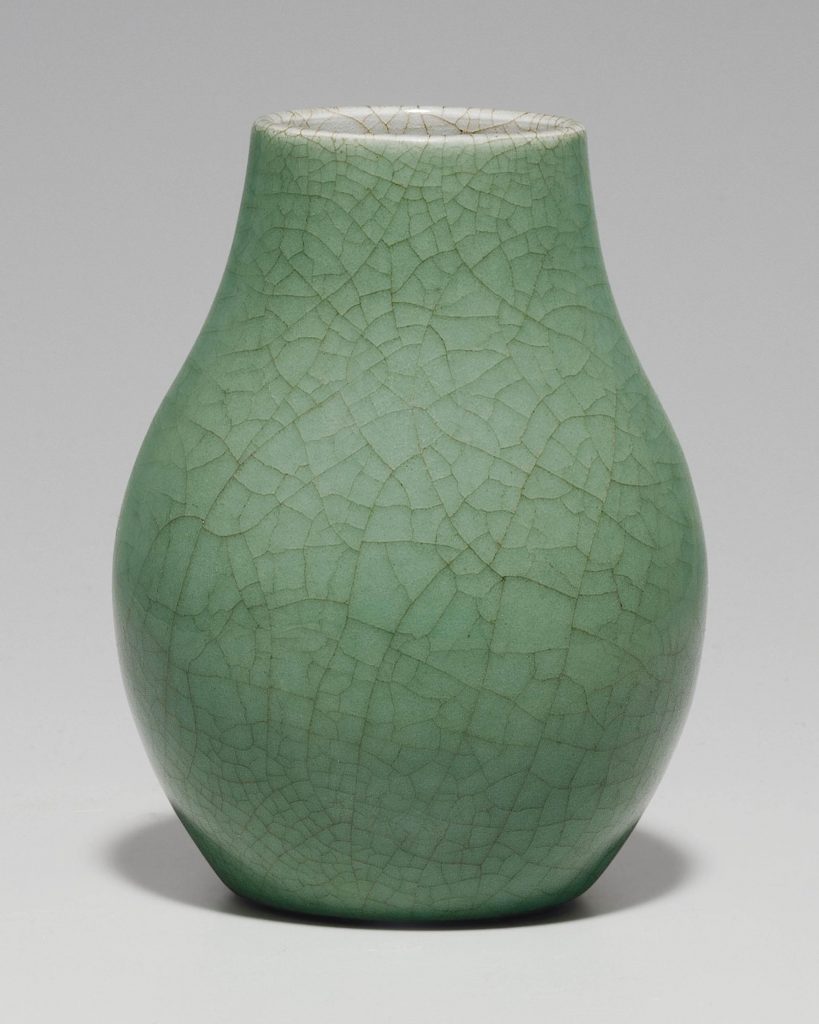 清十八世紀 綠釉小瓶