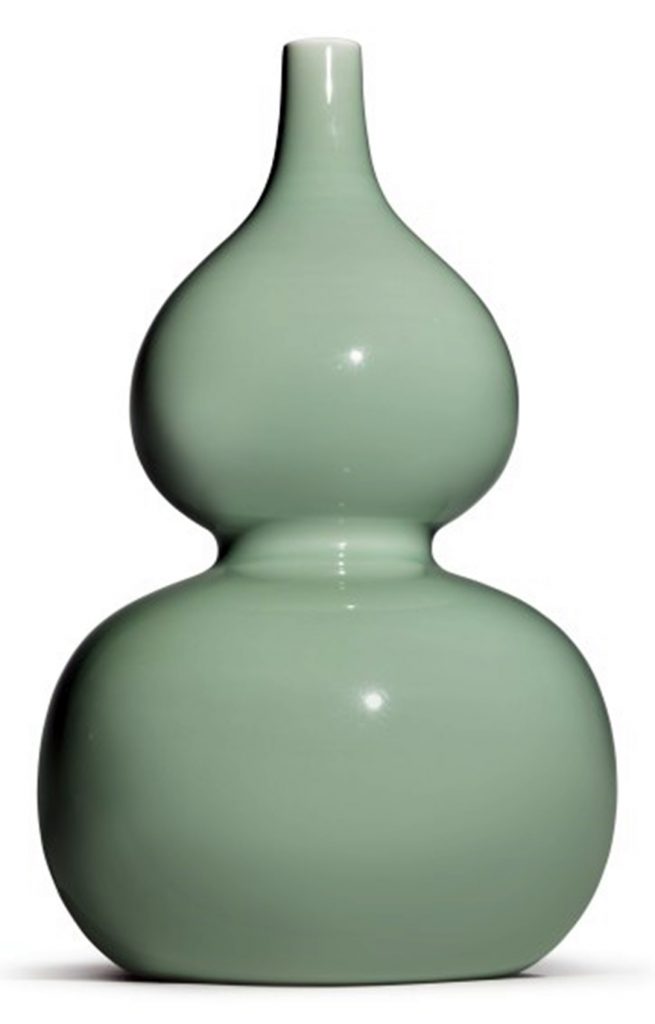 清雍正 粉青釉葫蘆瓶 《大清雍正年製》款