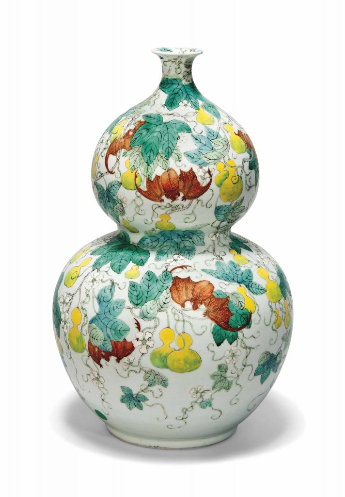 拍品412 清十九世紀 粉彩葫蘆瓶