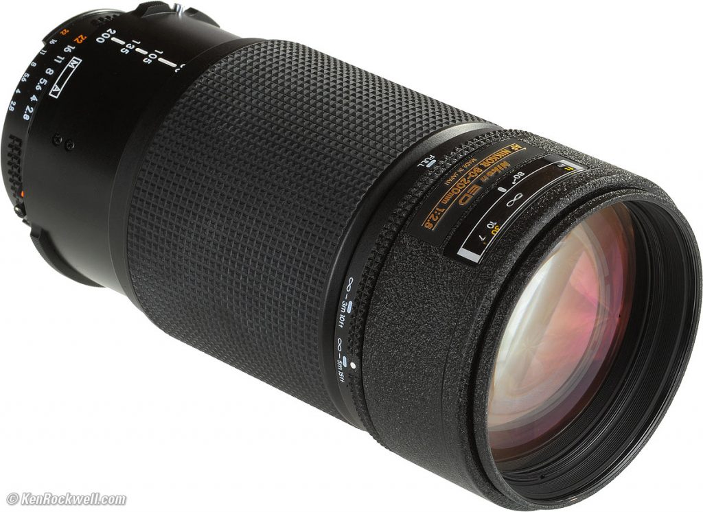 Nikon AF ED 80-200mm f/2.8D 1:2.8D Zoom Push/Pull Lens HB-7 Hood