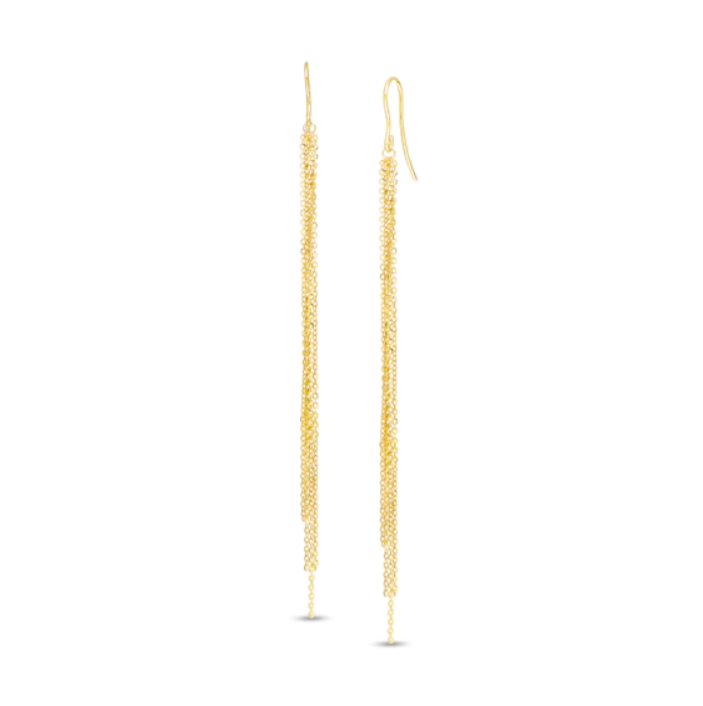 PEOPLES JEWELLERS Chain Dangle Drop Earrings in 14K Gold