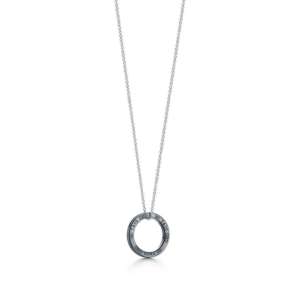 Tiffany 1837™ Circle Pendant in Titanium and Silver