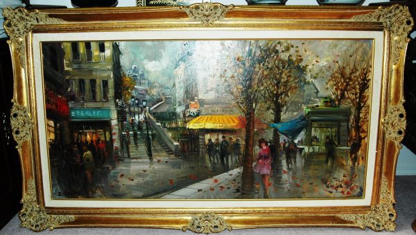 Edouard_Cortes欧洲后现代印象派画家EDOUARD-LÉON CORTÈS 巴黎夜景