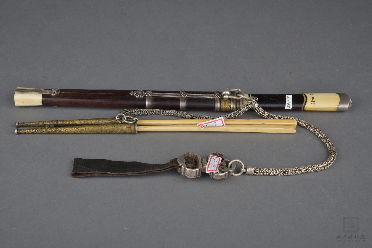 南京博物馆藏品  清末蒙古钢刀