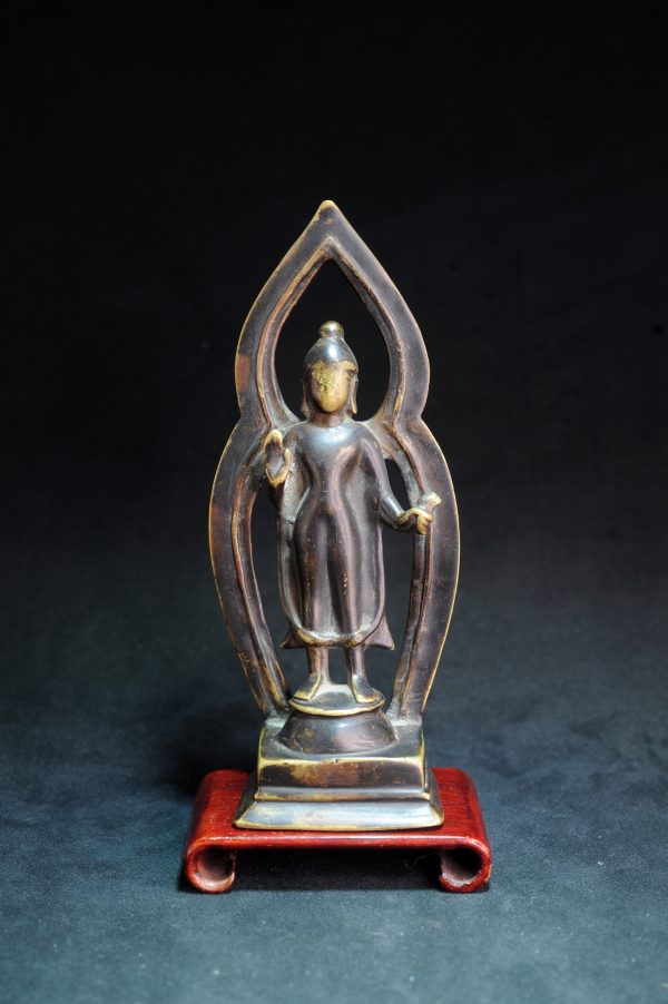 10世纪克什米尔佛造像 莲花手释迦牟尼佛立像 立佛