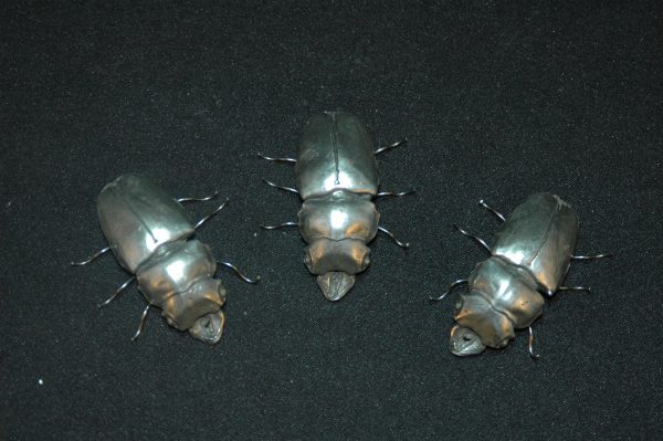 银 大甲虫摆件