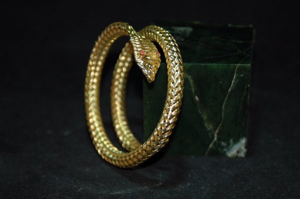 K金蛇形手环