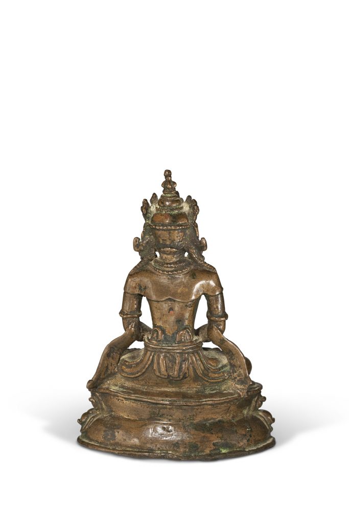 十六世纪 西藏 铜鎏金阿弥陀佛像