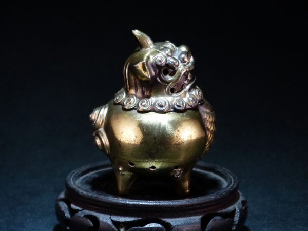 日本 独角兽铜香薰炉