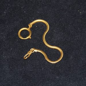 蛇皮纹金手链