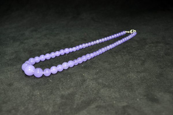 紫罗兰翡翠塔珠项链