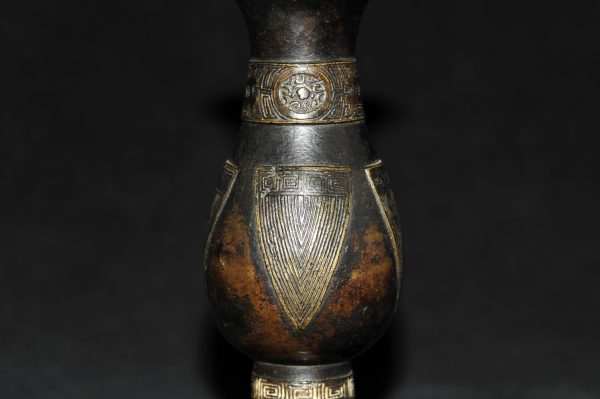 青铜 蕉叶纹 观音瓶