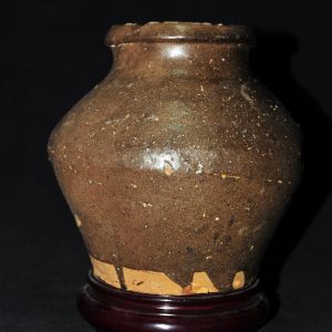 宋 磁州窑系 褐釉 罐