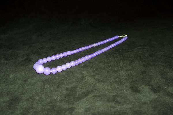 紫罗兰翡翠塔珠项链