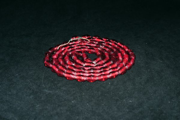 红琉璃珠项链