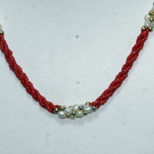 珊瑚珍珠项链