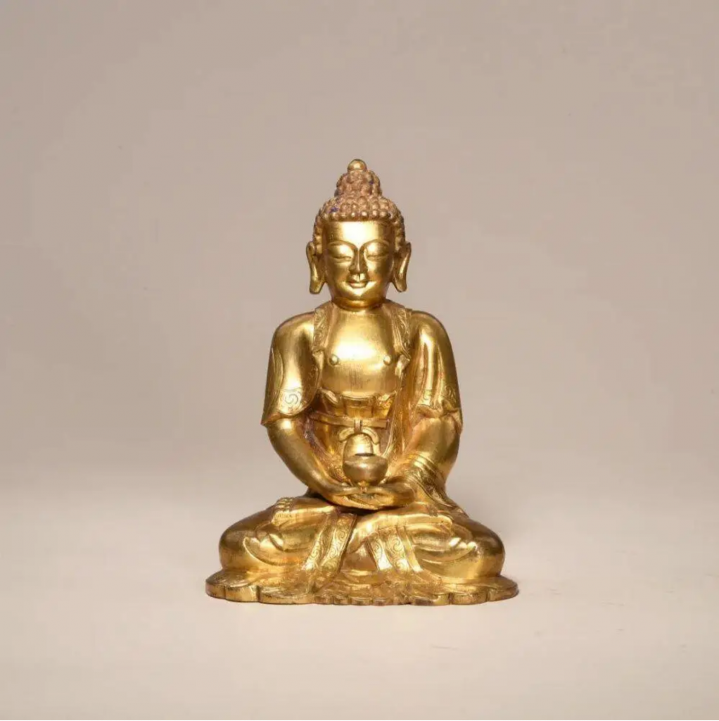 17世纪 铜鎏金阿弥陀佛