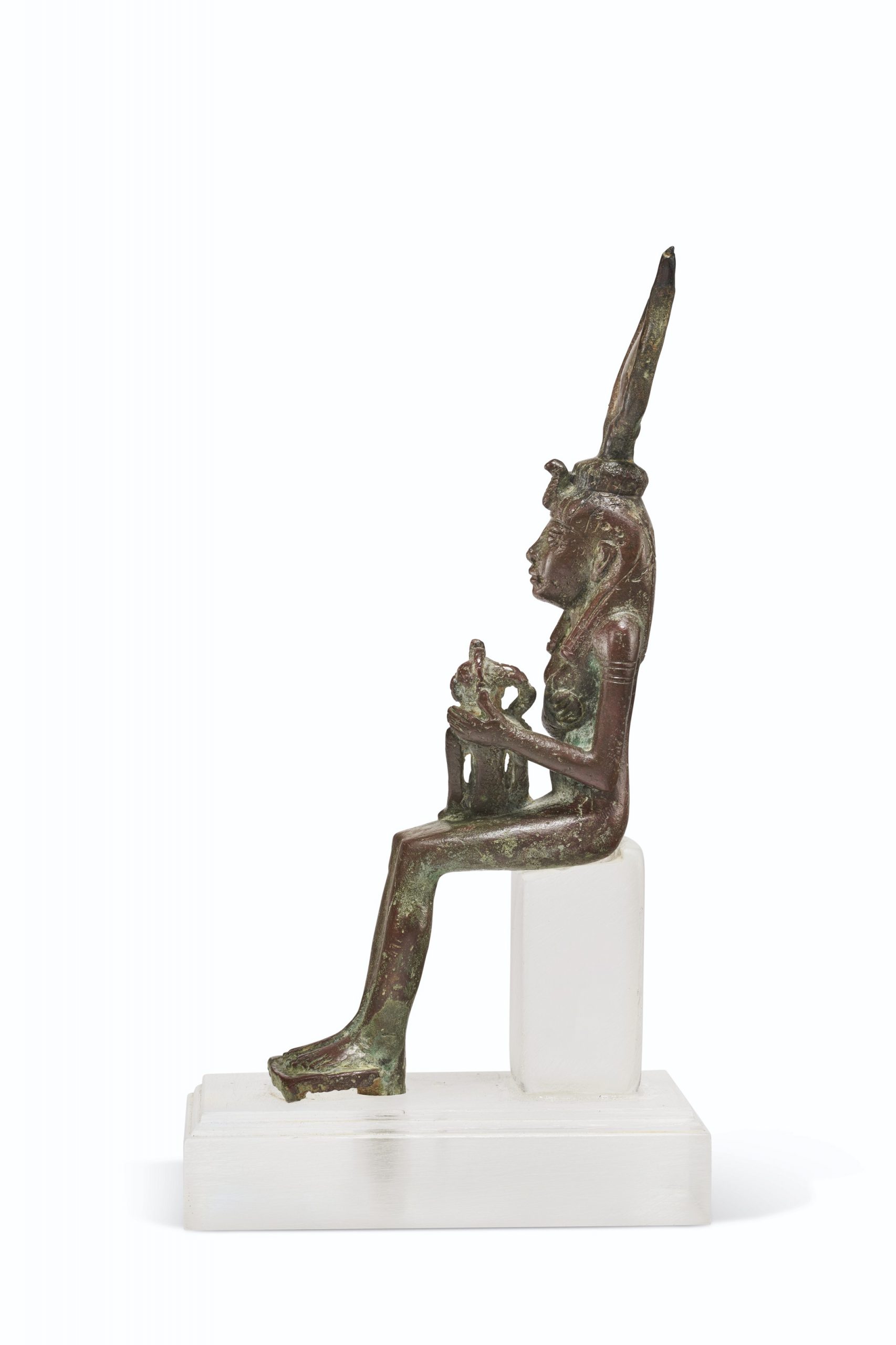 古埃及 伊西斯和荷魯斯神像