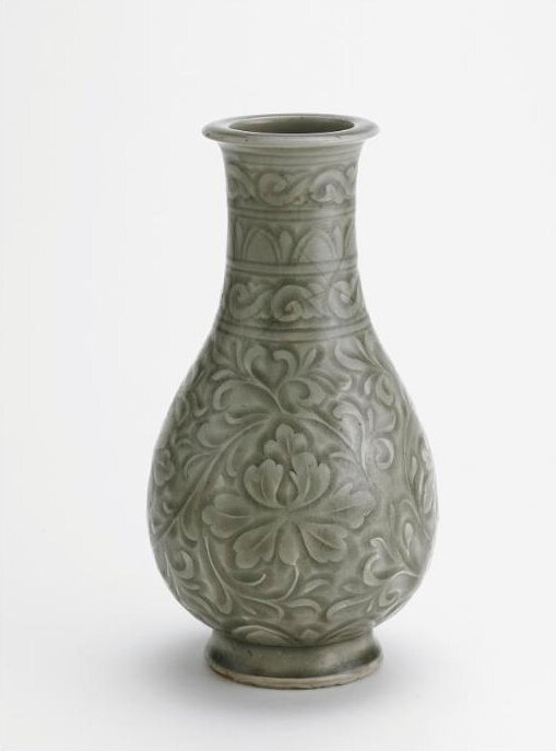 Vase, Stoneware with celadon glaze, Yaozhou ware,Northern Song dynasty, 11th-early 12th century, Freer Gallery of Art, F1919.90 © 2018 Smithsonian Institution.