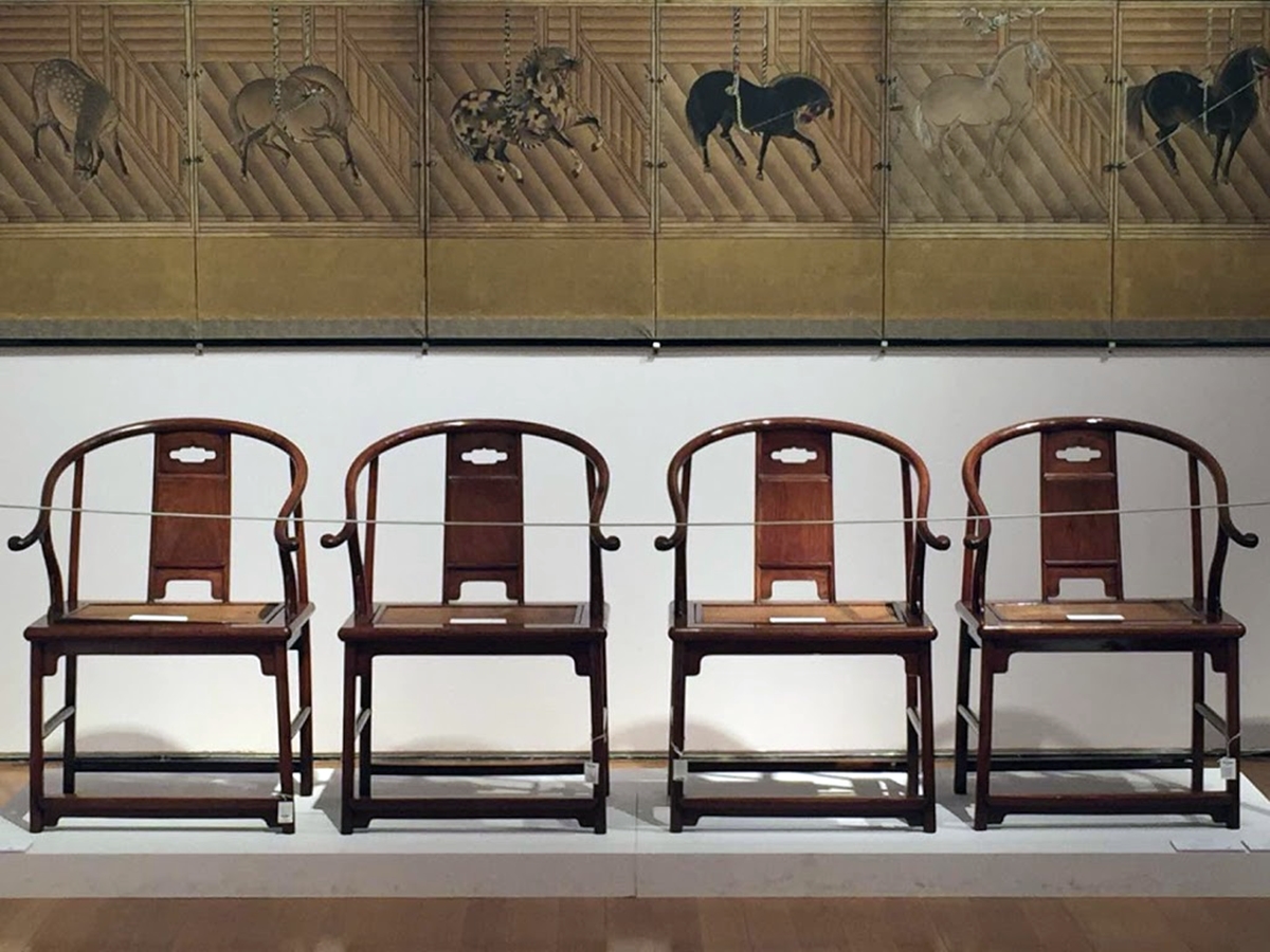 a set of four huanghuali horseshoe-back armchairs | china | ming dynasty (17th century) sold for us$ 9,685,000 | christie’s new york | 17 march 2015 | sale 11418 | lot 41