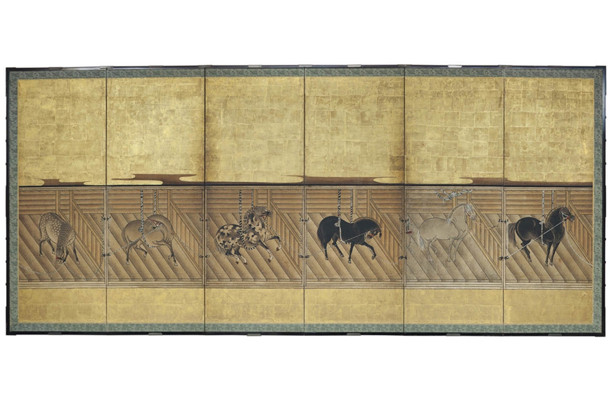  stable with fine horses | one of a pair of six panel screens | japan | edo period (17th century) sold for us$ 509,000 | christie’s new york | 17 march 2015 | sale 11418 | lot 45