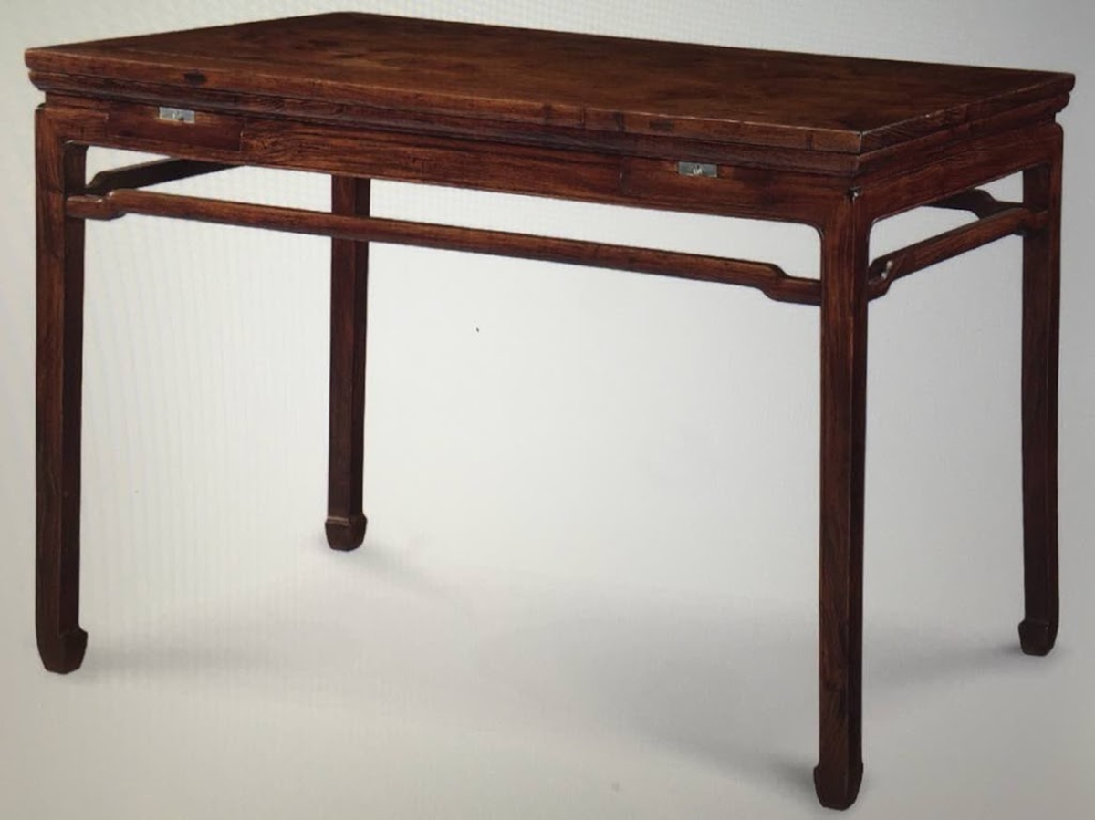 huanghuali waisted rectangular corner-leg games table | china | ming dynasty (17th century) robert ellsworth received this table as a 60th birthday gift sold for us$ 1,205,000 | christie’s new york | 17 march 2015 | sale 11418 | lot 44