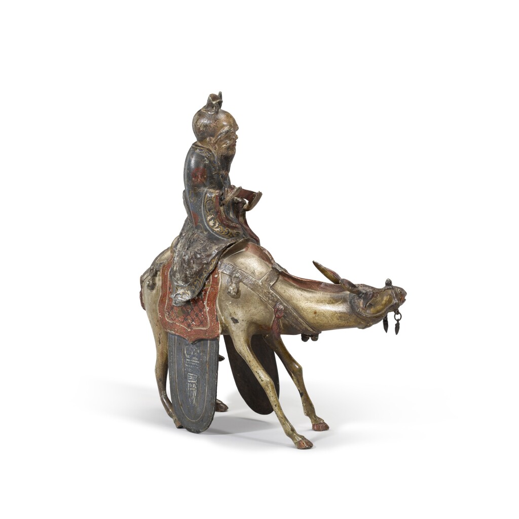 十七世紀 銅加彩張果老騎驢形熏爐