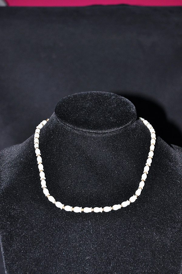 雕贝母砗磲 郁金香型珠链项链