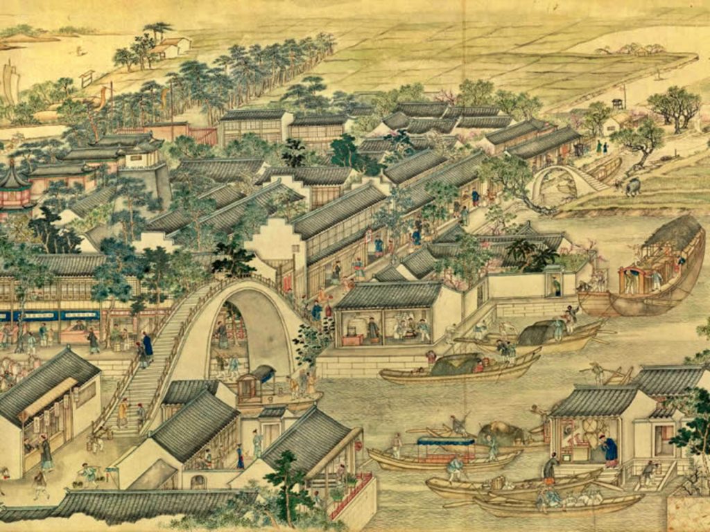 乾隆中期的姑蘇版畫《姑蘇萬年橋》（附圖14）