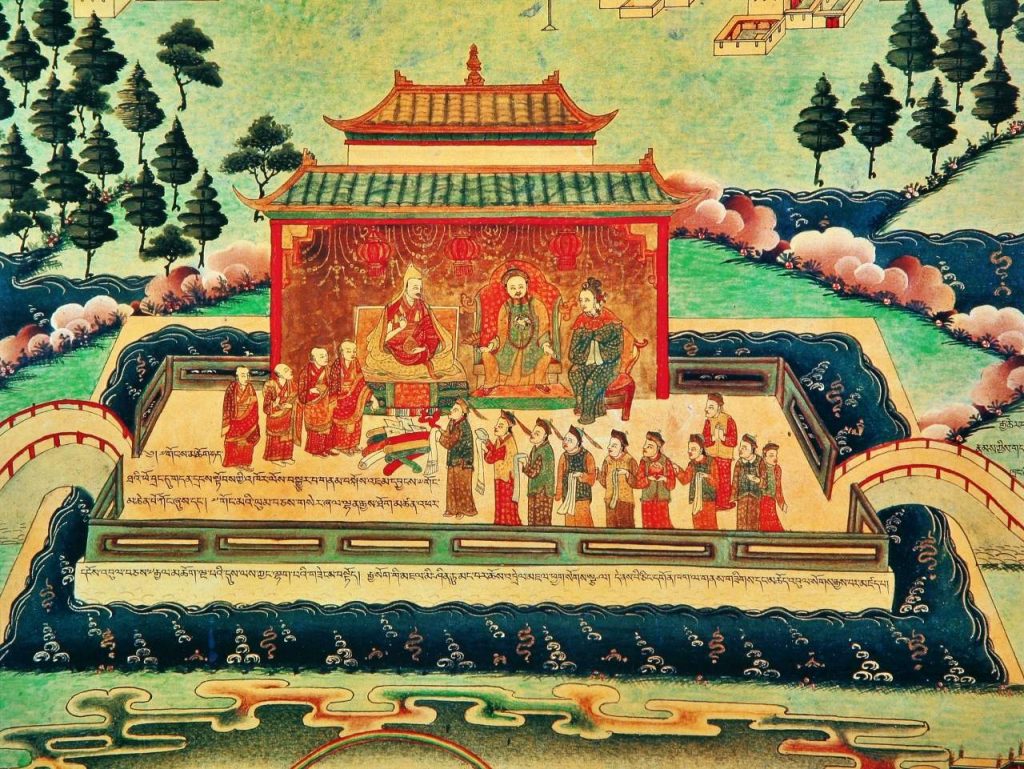 十三世达赖喇嘛觐见光绪皇帝（罗布林卡壁画）